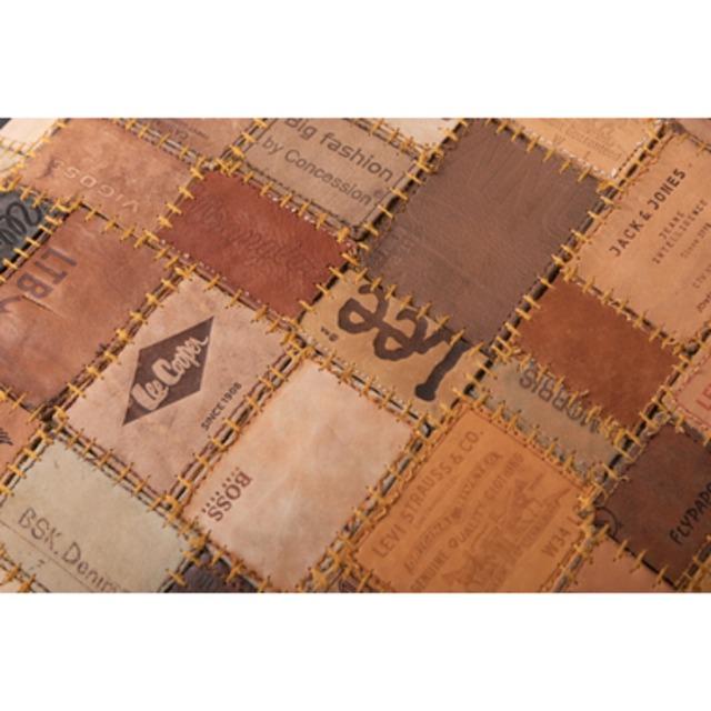 タグをパッチワークにしたヴィンテージなラウンドスツール カジュアル モダン 北欧 ナチュラル スツール ステップ リビング ダイニング |  | 08