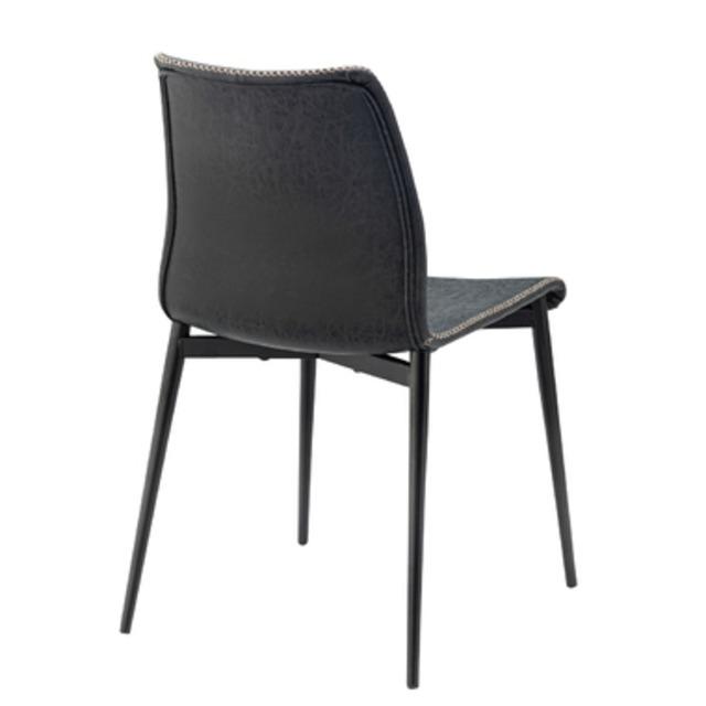 ソフトレザーと黒アイアン脚のヴィンテージなダイニングチェア 北欧 インダストリアル チェア 黒 ブラック ダイニング キッチン ダイニングキッチン |  | 02