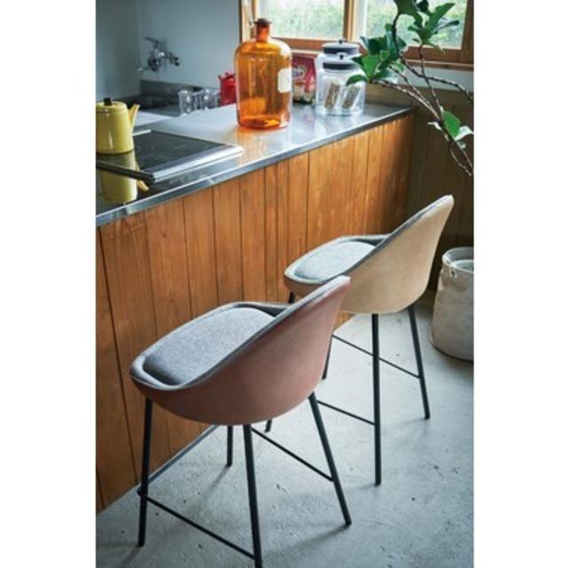 ソフトレザーとファブリックのカウンターチェア 北欧 ナチュラル カフェ チェア ダイニングチェア ダイニング キッチン ダイニングキッチン |  | 07