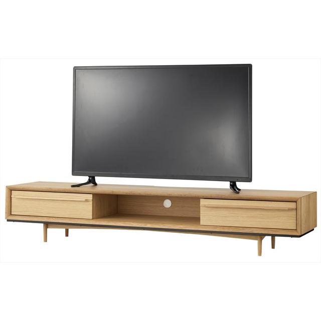 オークと黒アイアンのテレビボード 180cm ラグジュアリー 北欧 インダストリアル テレビ台 ローボード 黒 ブラック リビング |  | 11