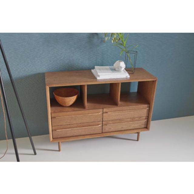 オークと黒アイアンのチェスト ラグジュアリー ジャパンディ 北欧モダン インダストリアル 収納家具 黒 ブラック リビング |  | 10