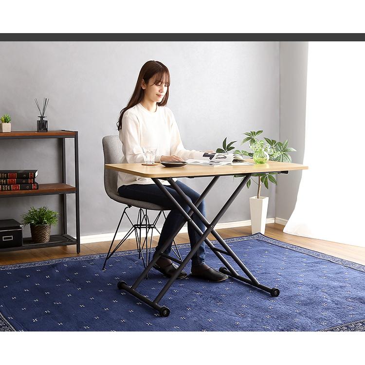 折りたたみ式無段階ガス圧昇降テーブル BUXUS バクサス 送料無料 |  | 02