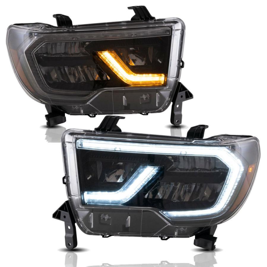 07-13y タンドラ ヘッドライト LED / ブラケット付 セコイア現行 07-13y タンドラ ヘッドライト LED / ブラケット付 セコイア現行