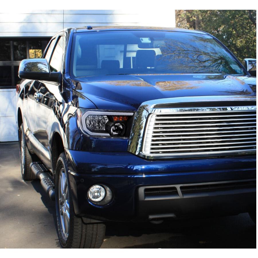 07-13y タンドラ ヘッドライト インナーブラック / U-Bar LED