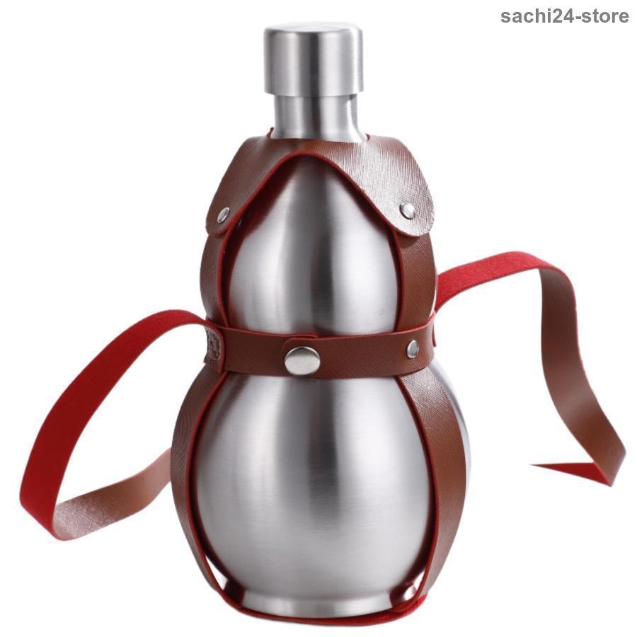 瓢箪 水筒 500ml - 1500ml ひょうたん水筒 大容量のステンレス鋼