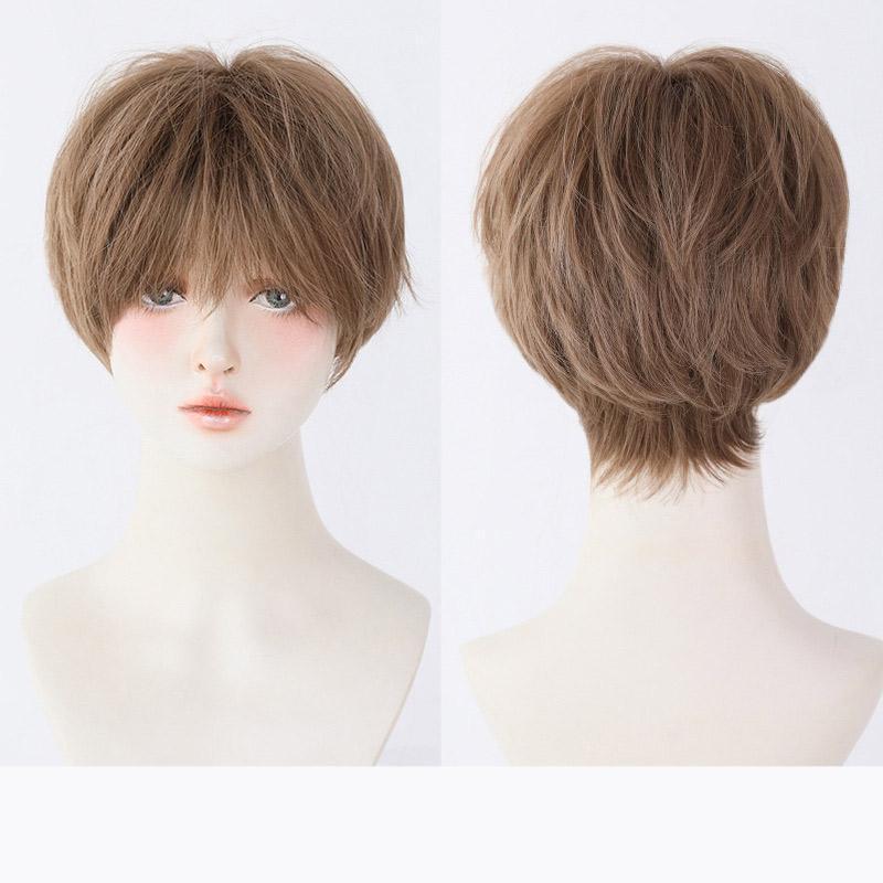 専用〈新品〉フルウィッグ かつら ショート カール 外ハネ メッシュ ウィッグ ショート/スマートバランスショート [wg346]