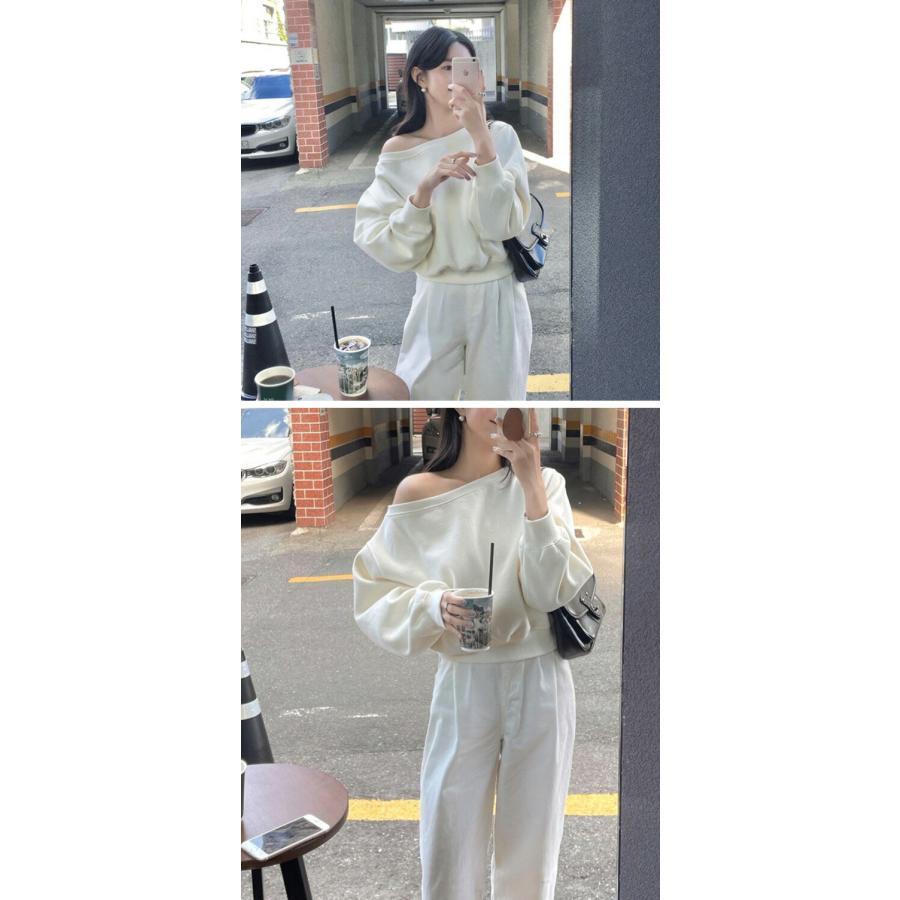 トップス 大人 オフショルダー 肩出し 長袖 Tシャツ レディース