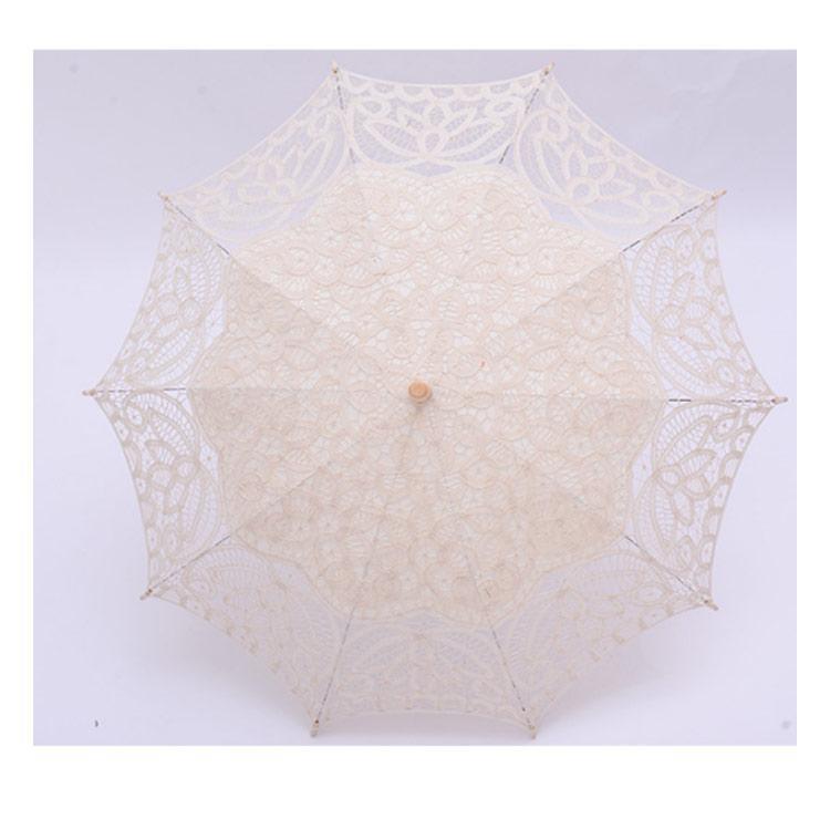 未使用　バテンレース　日傘　エレガント 楽天市場】総バテンレース 日傘 長傘 直径72cm 親骨8本 純