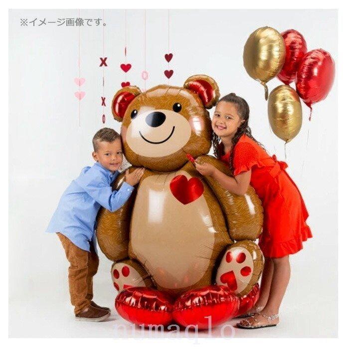 クマバルーン特大ウェディング結婚式34インチ86cm風船くまさん飾り誕生