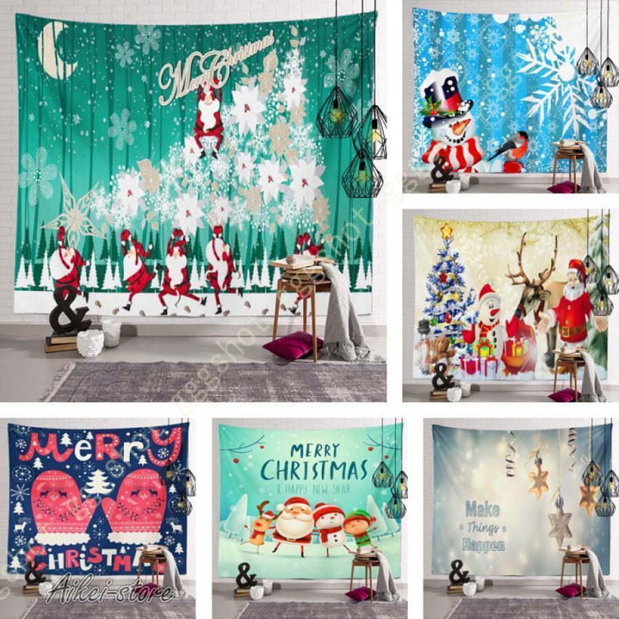 クリスマスタペストリー 壁掛けタペストリー メリークリスマス