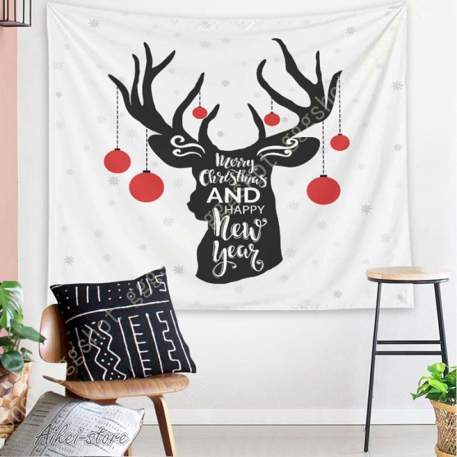 クリスマスタペストリー 飾り メリークリスマス タペストリー