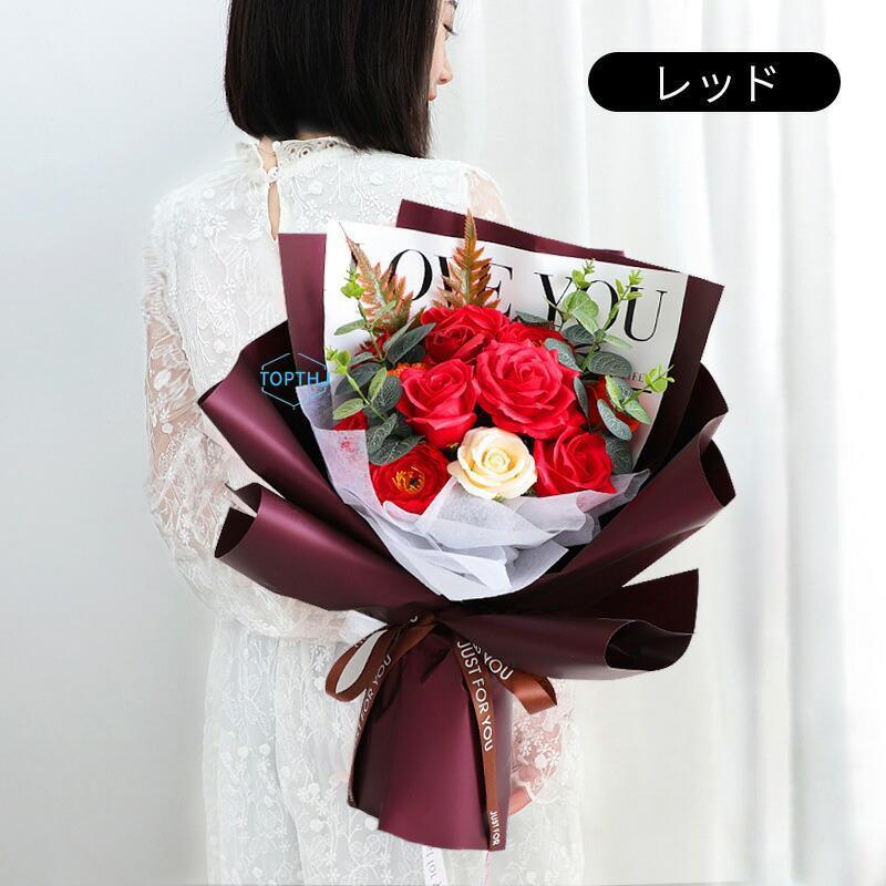 ソープフラワー 花束 ブーケ プレゼント ギフト バラ フラワーソープ