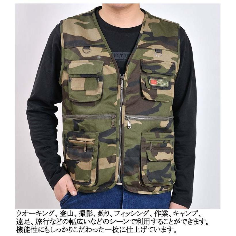 多機能 キャンプベスト お釣りベスト フィッシングベスト アウトドア