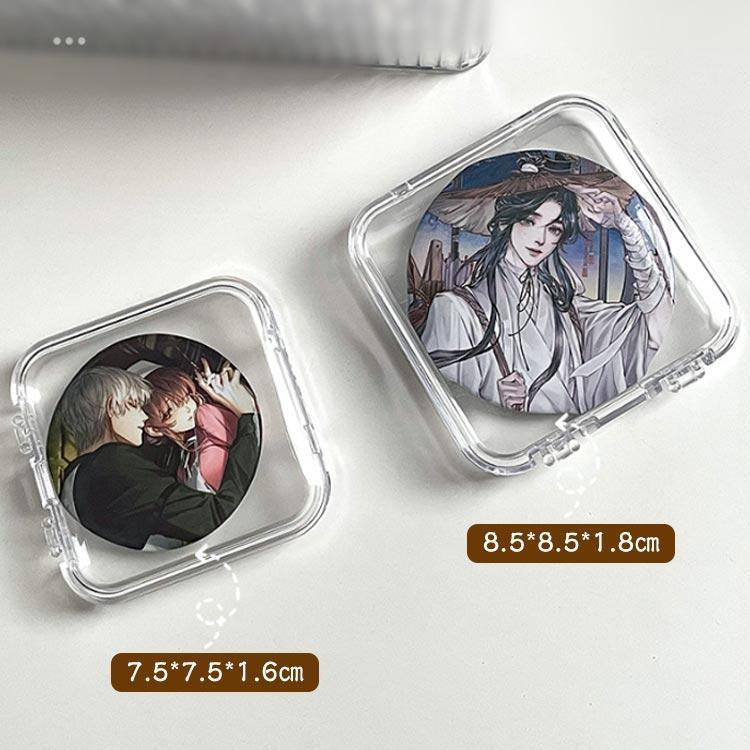 缶バッジ収納ケース セット 12個用 缶バッジカバー 缶バッジ 缶バッチ
