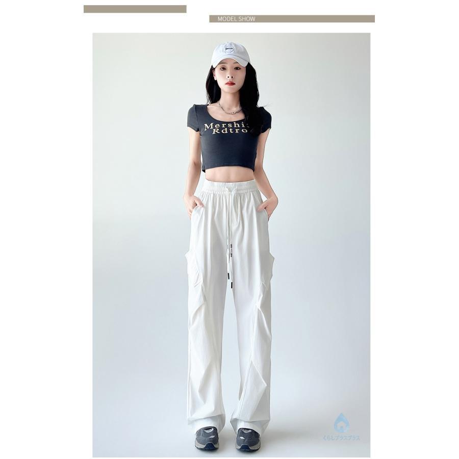 冷感 パラシュートパンツ ラッシュカーゴパンツ レディース 通気性 高