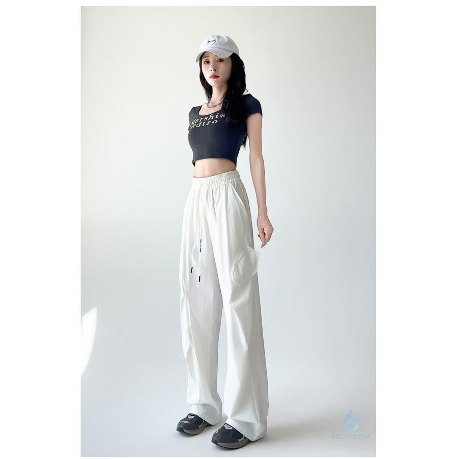 冷感 パラシュートパンツ ラッシュカーゴパンツ レディース 通気性 高