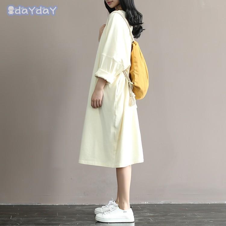 ワンピース レディース 春 秋 ロングtシャツ tシャツワンピース 膝丈