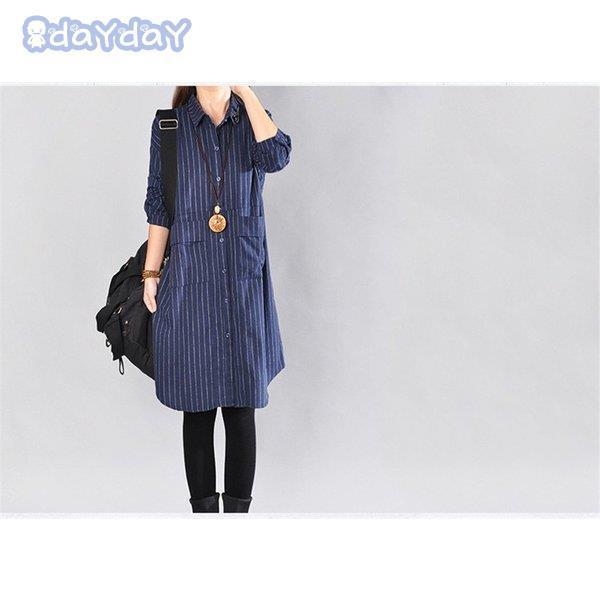 BURBERRY ストライプ 長袖チュニックワンピース 12Y ロングチェック柄シャツ チュニック シャツワンピース シャツ