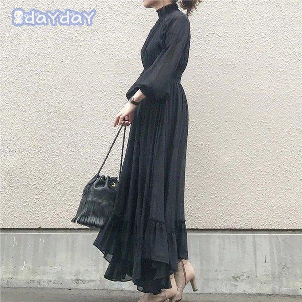 ロングワンピース シフォンワンピース レディース 40代 キレイめ