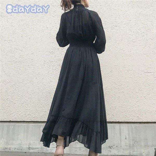 ロングワンピース シフォンワンピース レディース 40代 キレイめ