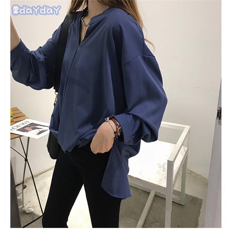 23区プルオーバーシャツブラウスとろみ　薄手 体型カバーネイビー洗える4XL シャツ ブラウス レディース 長袖 トップス とろみシャツ 無地 着痩せ