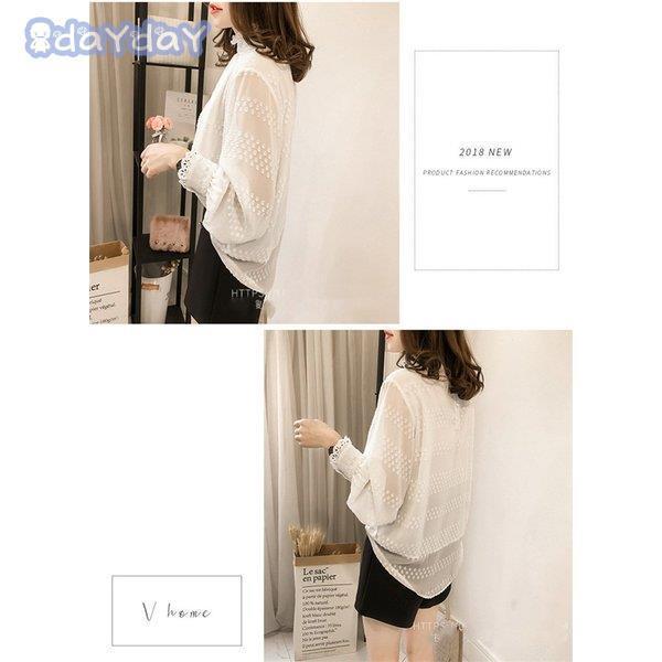 ブラウス レディース おしゃれ トップス とろみシャツ 長袖 秋シャツ