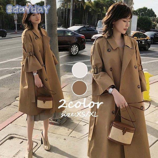 人気ブランドの トレンチコート レディース 40代 ロングコート スプリングコート 春コート ゆったり ライトアウター 春 秋 春服 春物 韓国風 アウター 30代 40代 50代 トレンチコート サイズ M Populationmalawi Org
