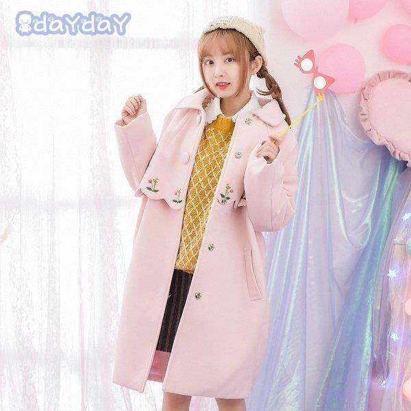 ピンク ニットカーディガン コ レディース服 レディース 秋冬 コート