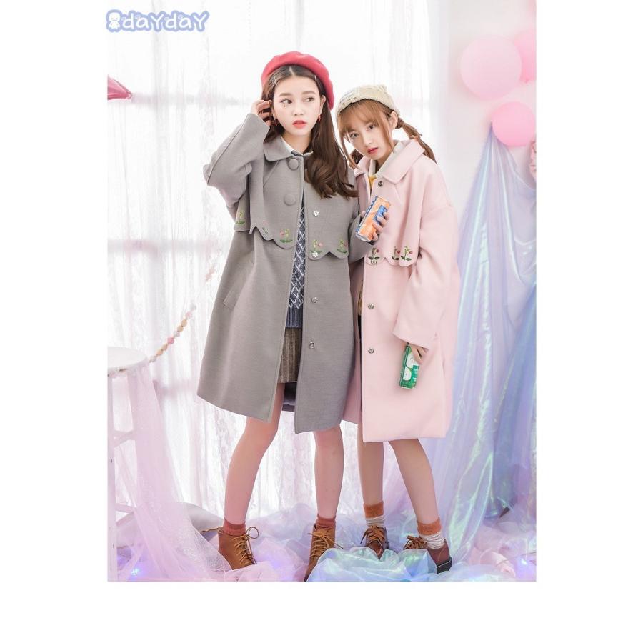 ダッフルコート レディース 花柄 かわいい ピンク コート 秋服 秋冬物 冬服 大きいサイズロング学生 ダッフルコート 可愛い 甘い 着やせ 暖かい 17新作 Aone 1026 Ldsdy485 Day Day Shop 通販 Yahoo ショッピング