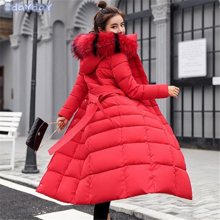 美品 ノースフェイス【L】キルティングコート フード付 ロングコート