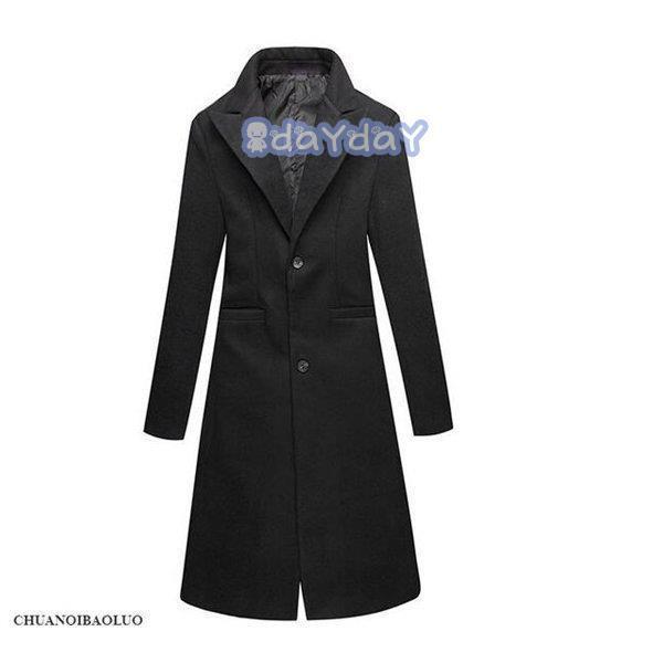 卸売可チェスターコートメンズトレンチコートロング丈アウター冬