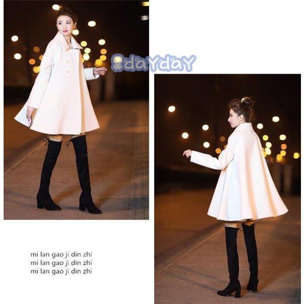 ケープ コート レディース ポンチョ マント 無地 大きいサイズ ウール