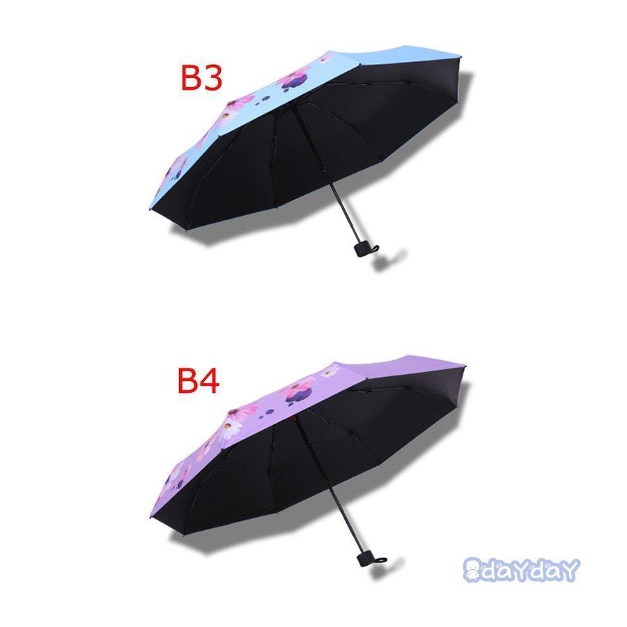 日傘 折りたたみ傘 レディース おしゃれ 軽量 晴雨兼用 折りたたみ傘 花柄 UVカット 日傘 雨傘 遮光 遮熱 5段折りたたみ 紫外線対策 涼しい 11色｜dayday-shop｜18