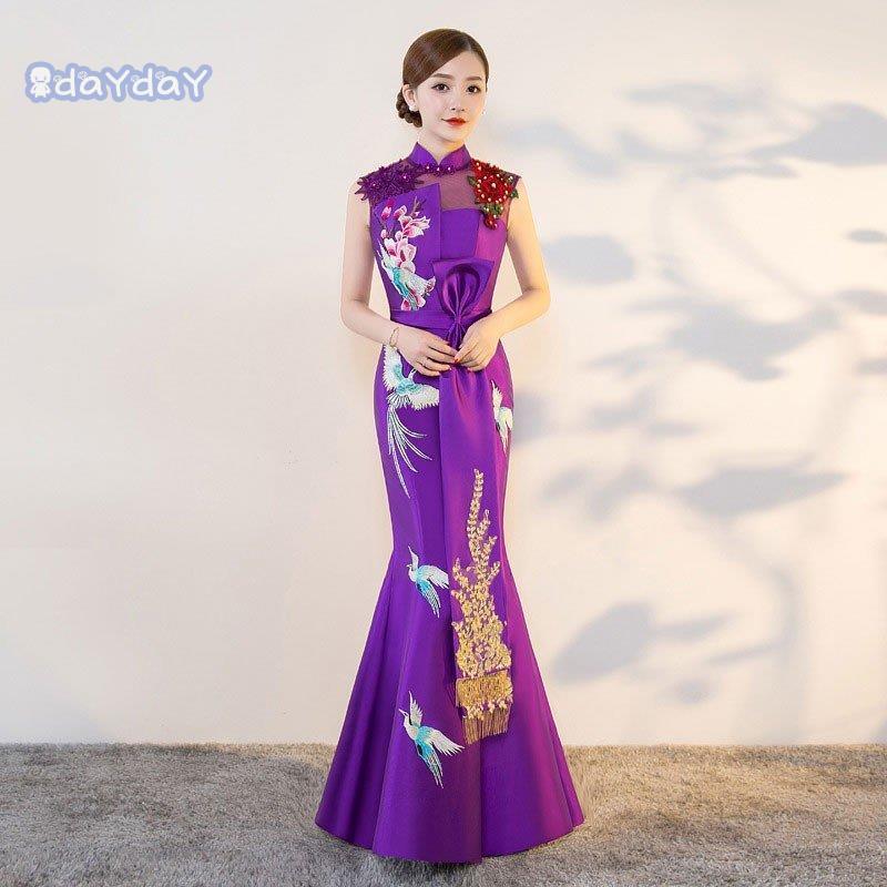 スペシャルオファ チャイナ風ワンピース チャイナドレス ロングワンピース マーメード ロング丈 シースルー ノースリーブ 刺繍 チャイナ服 ベルト ドレスワンピース チャイナドレス ご注意 お届け方法によって納期が違います Raffles Mn
