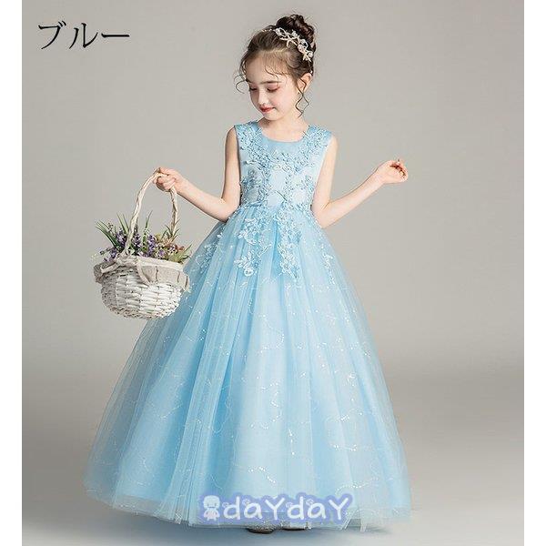処分間近！！子供用♡ブルーフォーマルドレス 子供ドレスレンタル 靴セット 女の子用フォーマルドレス 日本製 114-RB