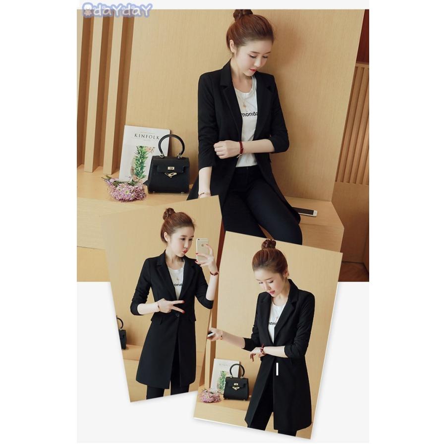 テーラードジャケット ロング レディース テーラード 長袖 ライト