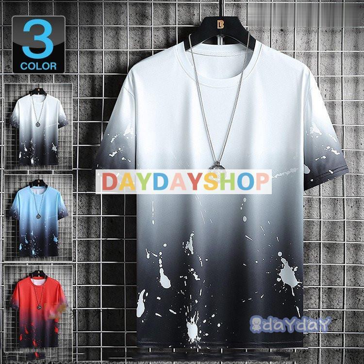 Tシャツ グラデーションtシャツ メンズ 半袖Tシャツ 夏服 涼しい
