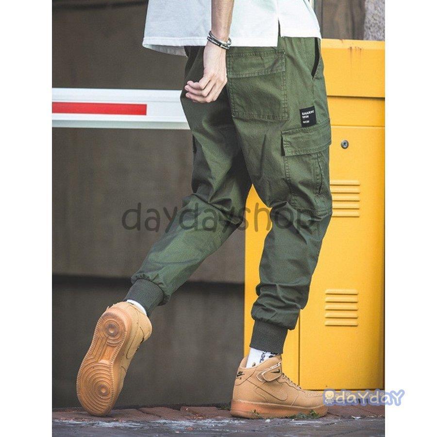 ジョガーパンツ メンズ カーゴパンツ リブパンツ チノパン 裾リブ