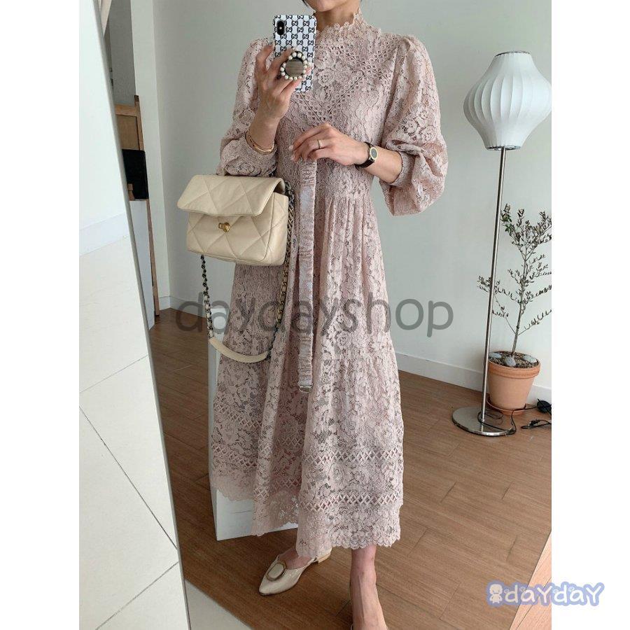 期間限定 最安値挑戦 ワンピース 女子会 お洒落 母親 魅力的 ブルーデート ピンク ウエストマーク 花柄 レース ロング丈 レディースファッション レディース スカート ワンピース カラー ブルー Lifeinlacruz Com