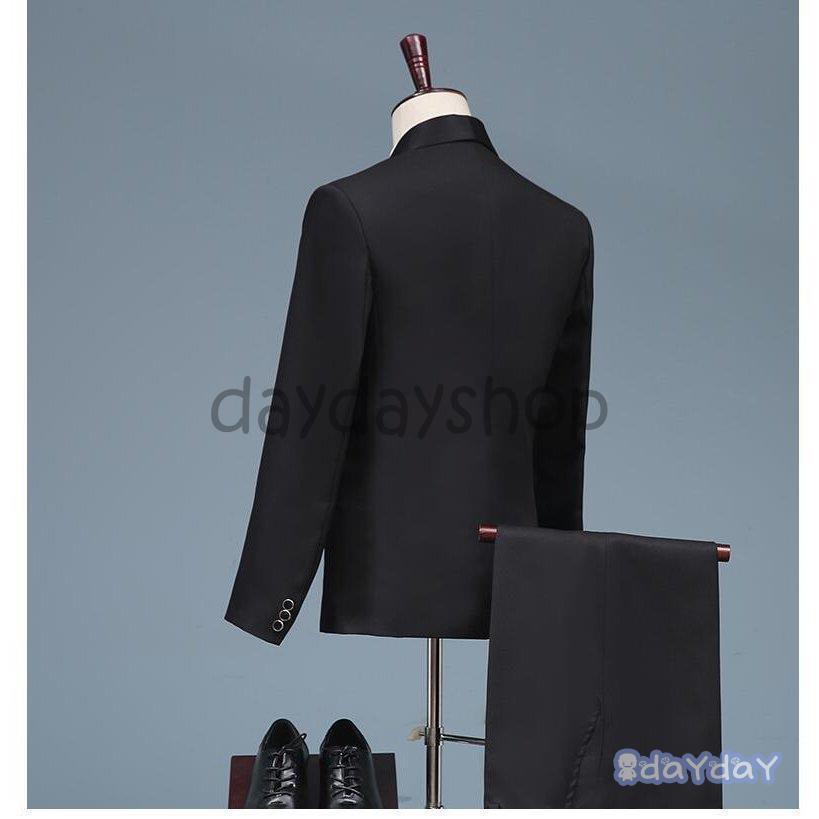 タキシードスーツ 2点セットスーツ メンズスーツ カッコイイ メンズ燕尾服 結婚式 二次会 成人式 卒業式 就職活 春秋冬 ビジネスフォーマルスーツ 上品 タキシードスーツ 2点セットスーツ メンズスーツ カッコイイ 演出会