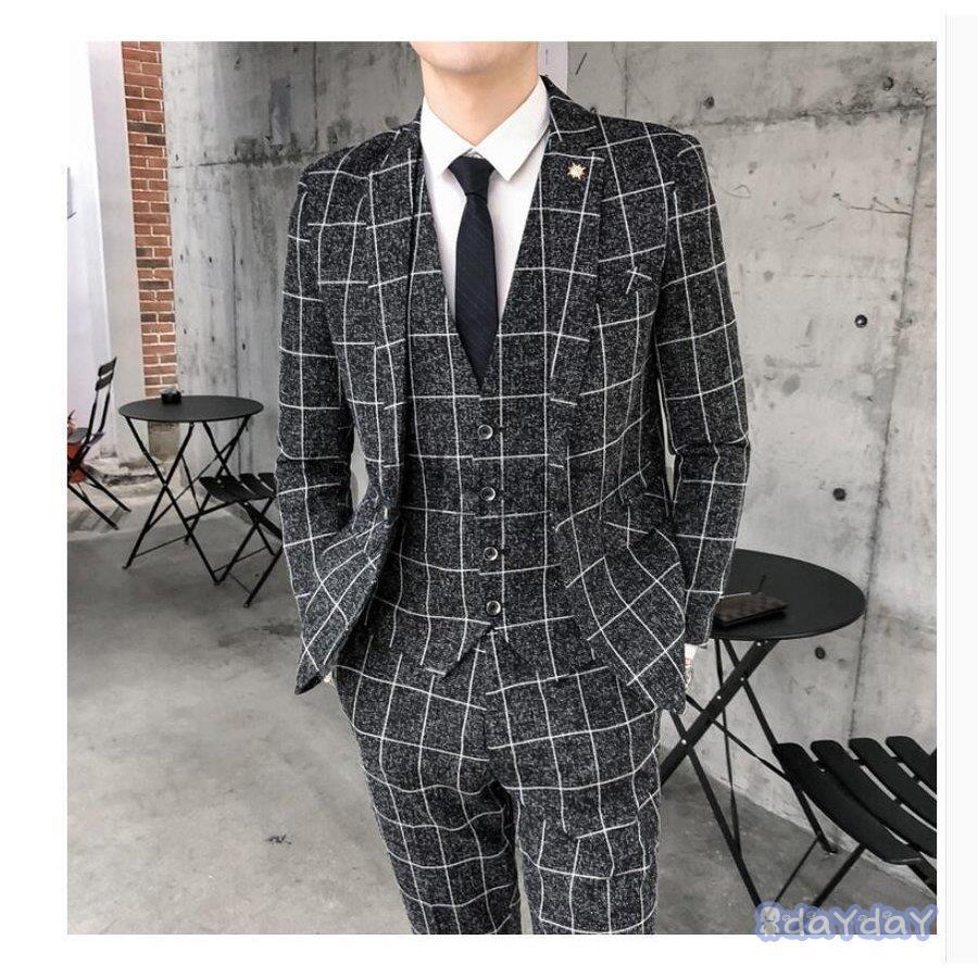 ランキングや新製品 チェック柄 3点セットスーツ メンズスーツ 3ピーススーツ ビジネススーツ 就職活動 卒業式 成人式 結婚式 ビジネススーツ 1つボタンスーツ 披露宴 就職活 卒業式 成人式 二次会 結婚式 フォーマルスーツ スーツ フォーマル Rankinengineering Com