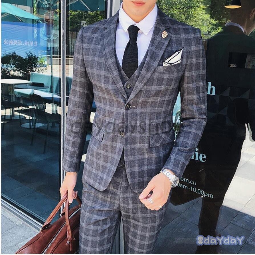 50 Off ビジネススーツ 結婚式 冠婚葬祭 紳士服 披露宴 就職活 卒業式 成人式 結婚式 フォーマル ビジネススーツ 3ピーススーツ 2つボタン スーツ 3点セットスーツ メンズスーツ チェック柄 就職活動 卒業式 成人式 スーツ フォーマル Affaires Sociales Gouv Cg