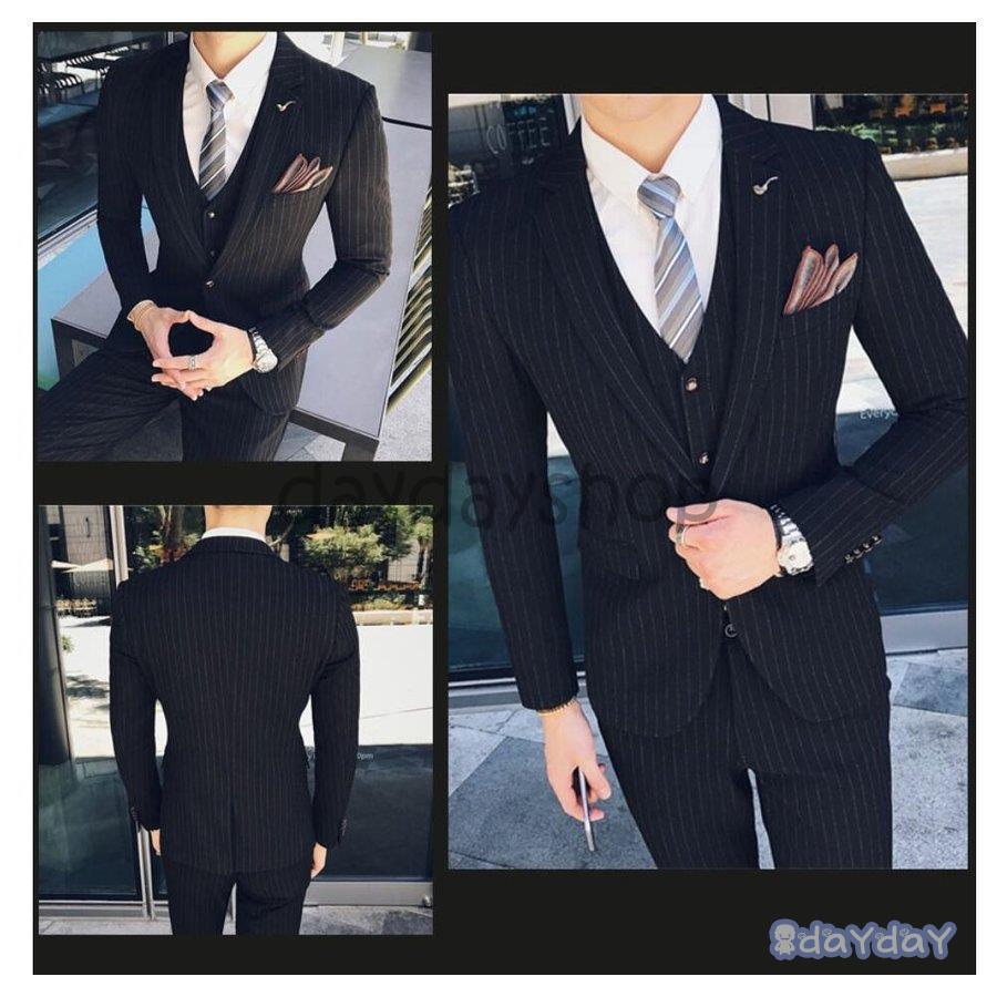 新品✨スーツ メンズ スリーピース セットアップ 　ジャケット　2XL 成人式 新品✨スーツ メンズ スリーピース セットアップ ジャケット 2XL