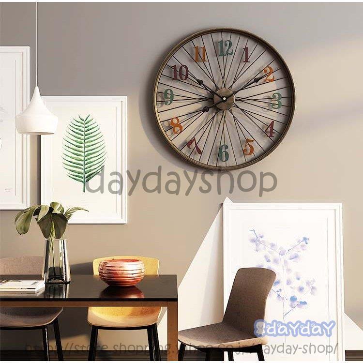 壁掛け時計 掛け時計 おしゃれ 文字盤 アナログ 直径60cm 時計