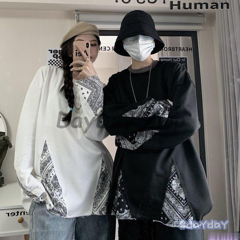 カップル Tシャツ 長袖 韓国 ストリート風 シンプルファッション レディース カップル服 ダンス メンズ カジュアル 春夏秋 ゆるい 原宿系 学生服 Hl0602 Yuansu4 Day Day Shop 通販 Yahoo ショッピング