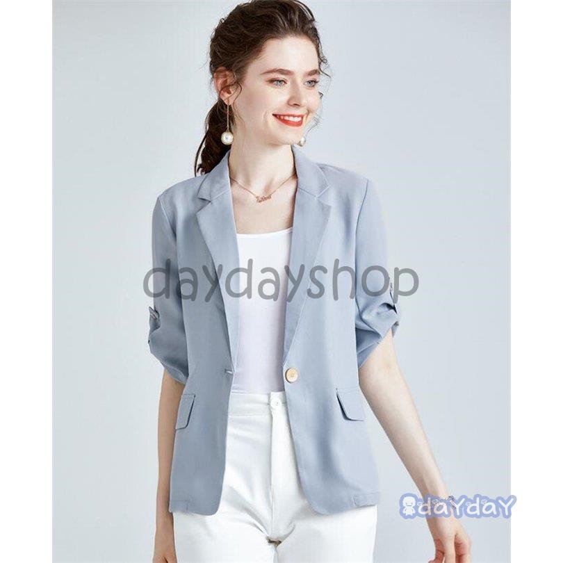 サマージャケット テーラードジャケット レディース シフォン 夏 通勤 薄手 カジュアルスーツ 独特の上品