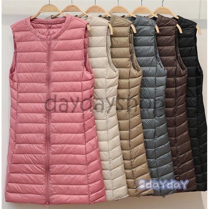 ダウンベスト レディース ダウンジャケット 立襟 ダウン 秋 冬 アウター ロングダウンベスト 防寒着 婦人服 グランドセール