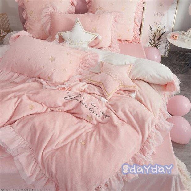 絶対一番安い 布団カバー プレゼント 厚手起毛 新生活 ダブル シングル 寝具カバーセット セット お姫様 敷き布団カバー 秋冬 掛け布団カバー 暖かい 可愛い 柔らかい おしゃれ 寝具セット 枕カバー ベッドカバー フランネル 4点セット シーツ カバー Www Vacation