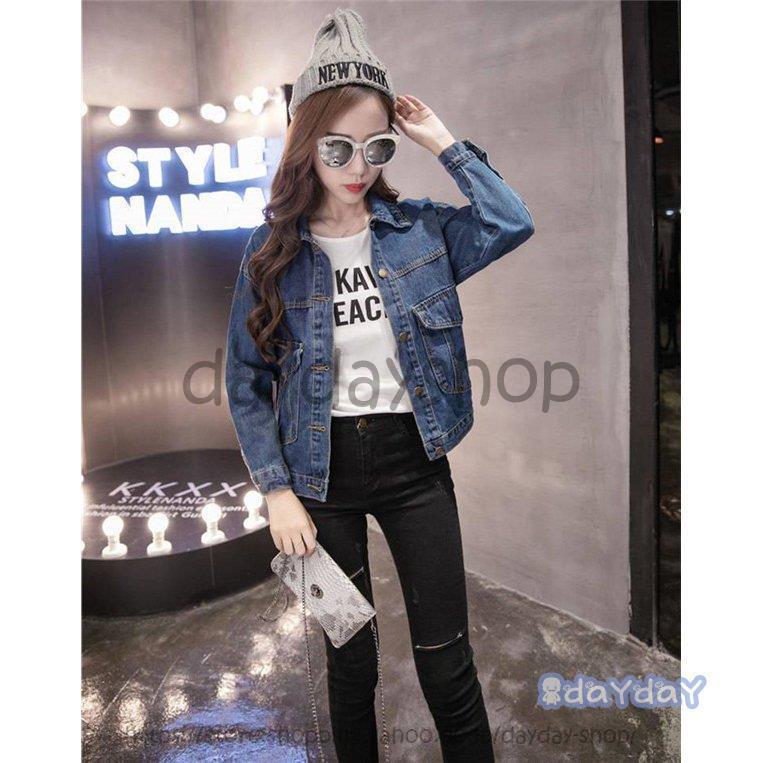 秋冬コーデ❤️レディース　ジージャン　Gジャン　ライダースジャケット デニムジャケット デニムコート Gジャン レディース デニム 春秋