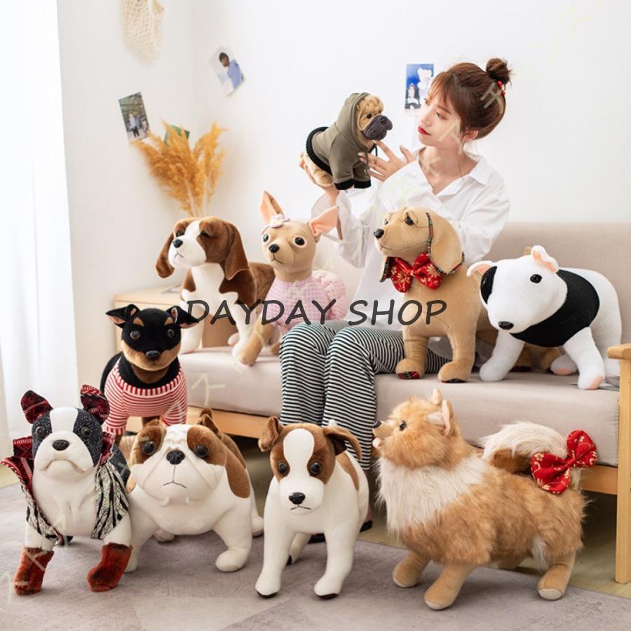 ぬいぐるみ 犬 本物そっくり 景品 リアル 再現 寝そべり ネコちゃん